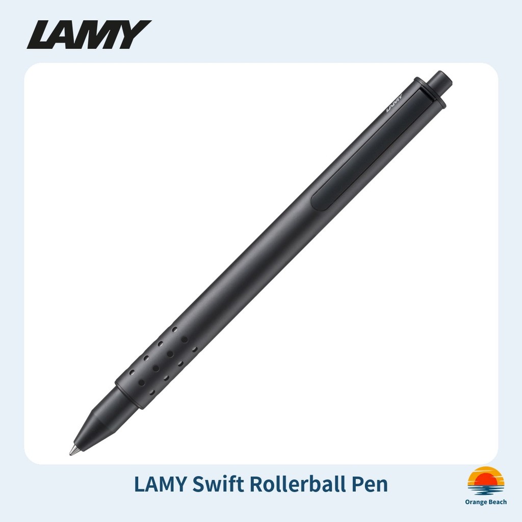 LAMY Swift ปากกาโรลเลอร์บอล ไม่มีฝาปิด คลิปหดได้อัตโนมัติ ตัวปากกาโลหะ ไส้ M66 ของขวัญพรีเมียม