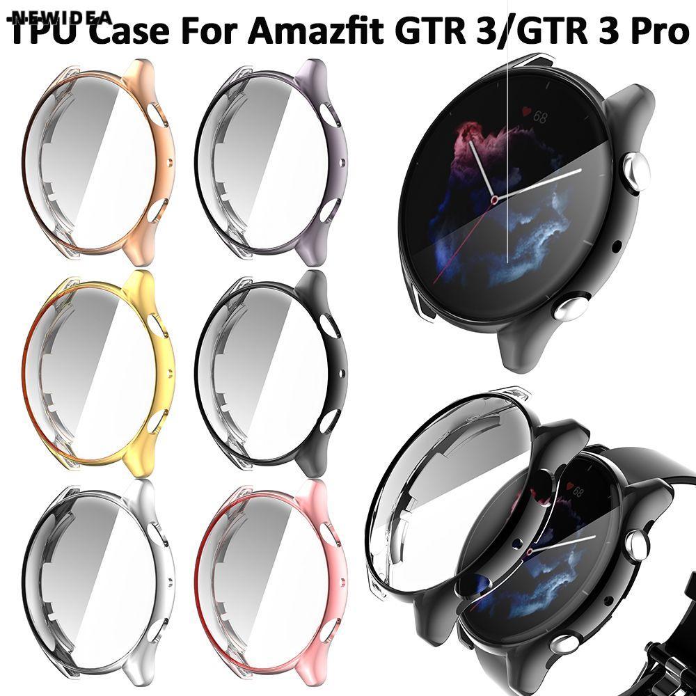 NEWIDEA TPU อุปกรณ์เสริมกันชนป้องกันหน้าจอสําหรับ Amazfit GTR 3/GTR 3