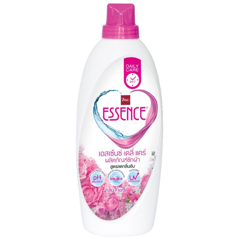 เอสเซ้นซ์น้ำยาซักผ้าสีชมพู 900มล Essence Liquid Detergent Pink 900ml