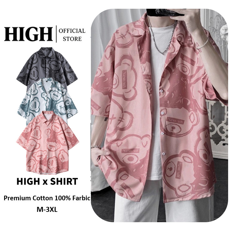 Songkran เทศกาลสงกรานต์ hawaii shirt เชิ้ตลายดอก เสื้อเชิ้ตแขนสั้นลําลอง ทรงหลวม เข้ากับทุกการแต่งกาย สไตล์เกาหลี แฟชั่นฤดูร้อน สําหรับผู้ชาย และนักเรียน