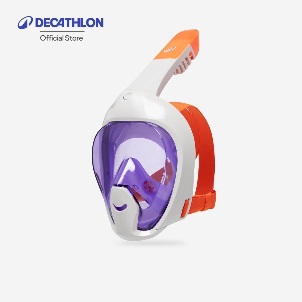 Decathlon Kids’ Easybreath Snorkelling Surface Mask Xs หน้ากากดำน้ำเด็ก รุ่น Easybreath ขนาด Xs 6-10 ปี - Beige/Purple