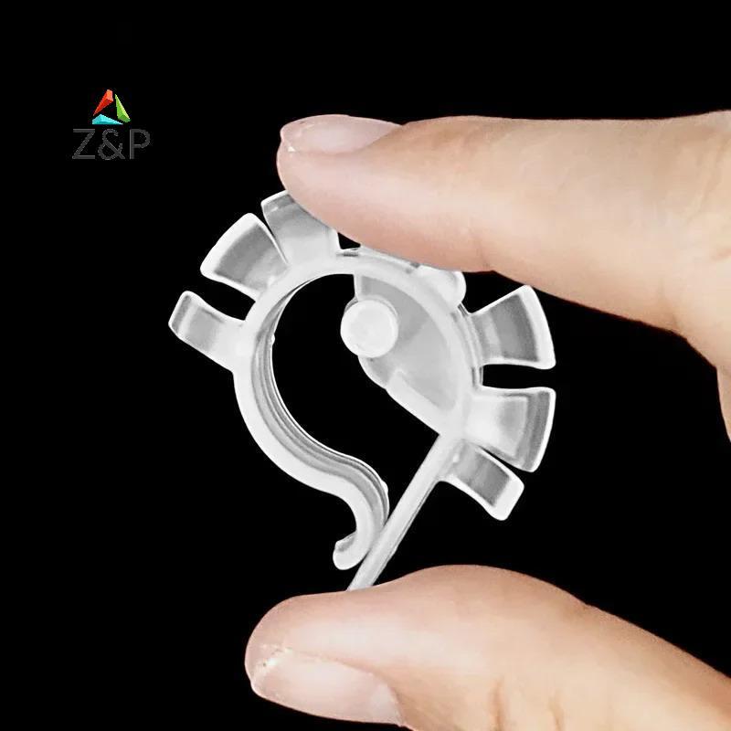 Z & P Fish Tank Air Line Holder คลิป 2 ชิ้นปรับ Fastening Clamp สําหรับ 4-6 มม.ออกซิเจน CO2 รอบ Aqua