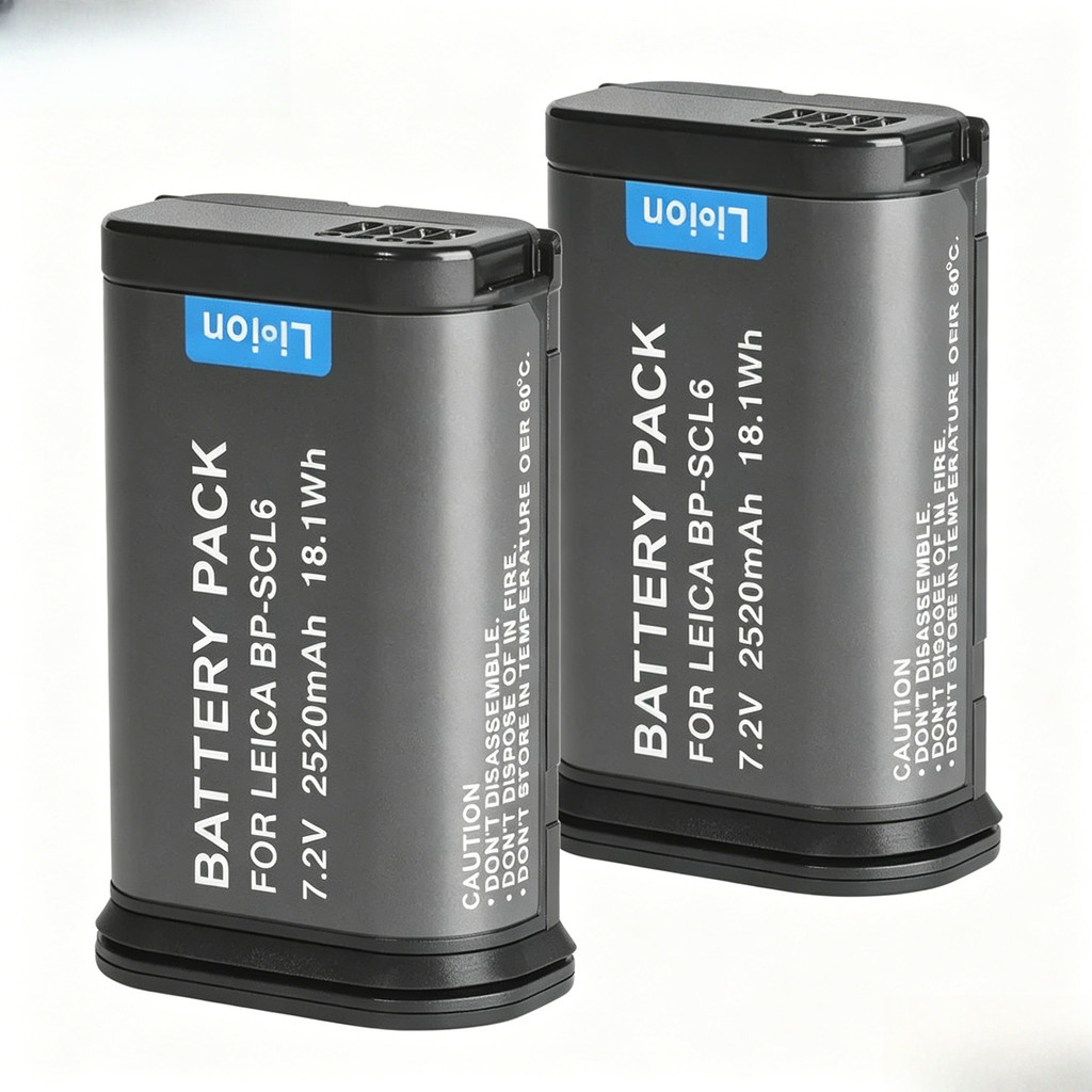 2520mAh BP-SCL6 แบตเตอรี่สําหรับ Leica Q2 SL2 SL2-S Q3 SL3 SL3-S กล้อง BPSCL6 แบตเตอรี่