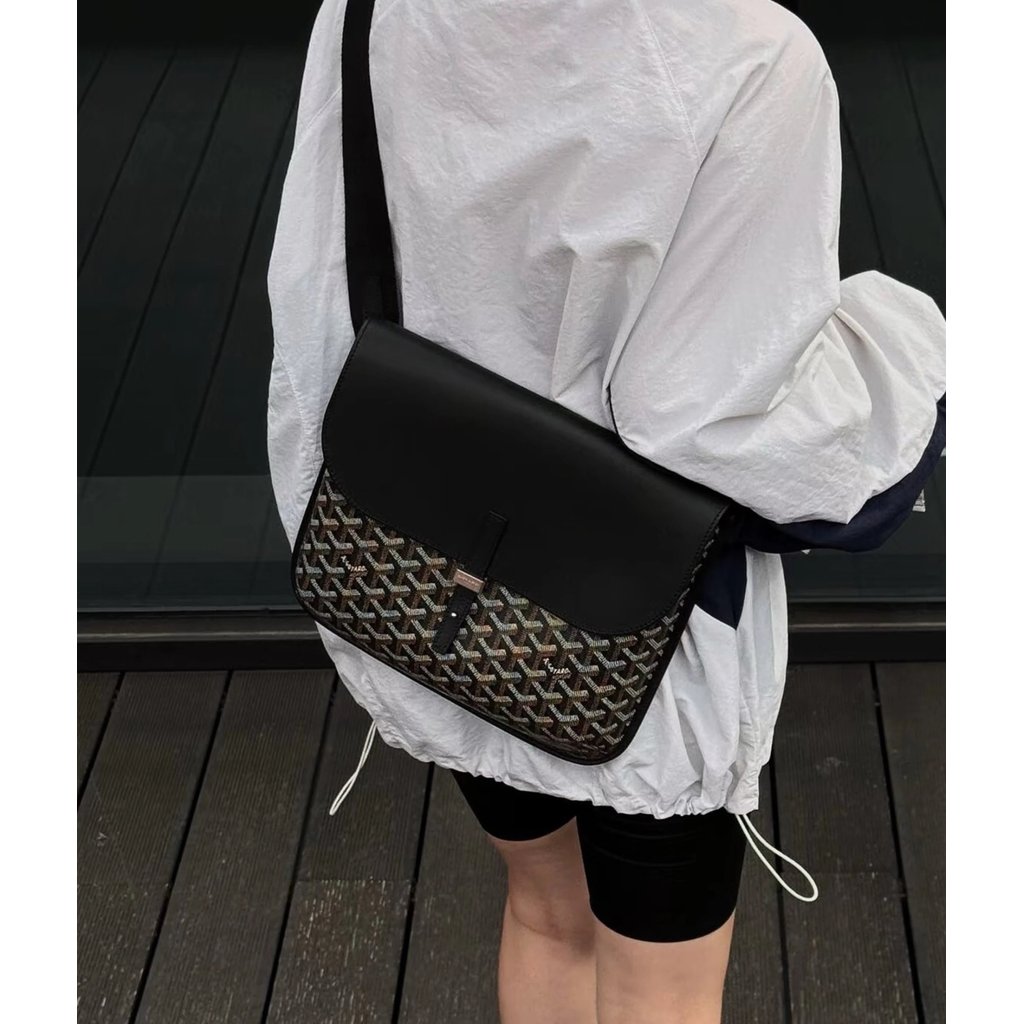 Goyard coursier coursier Messenger Messenger Messenger กระเป๋าผู้ชายผู้หญิงสไตล์เดียวกันกระเป๋าสะพาย