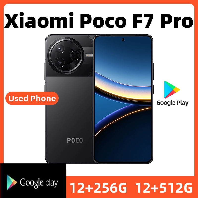 Xiaomi Poco F7 Pro 5G 256GB ROM SmartPhone Conditioning ที่ยอดเยี่ยมจัดส่งฟรีโทรศัพท์มือสอง
