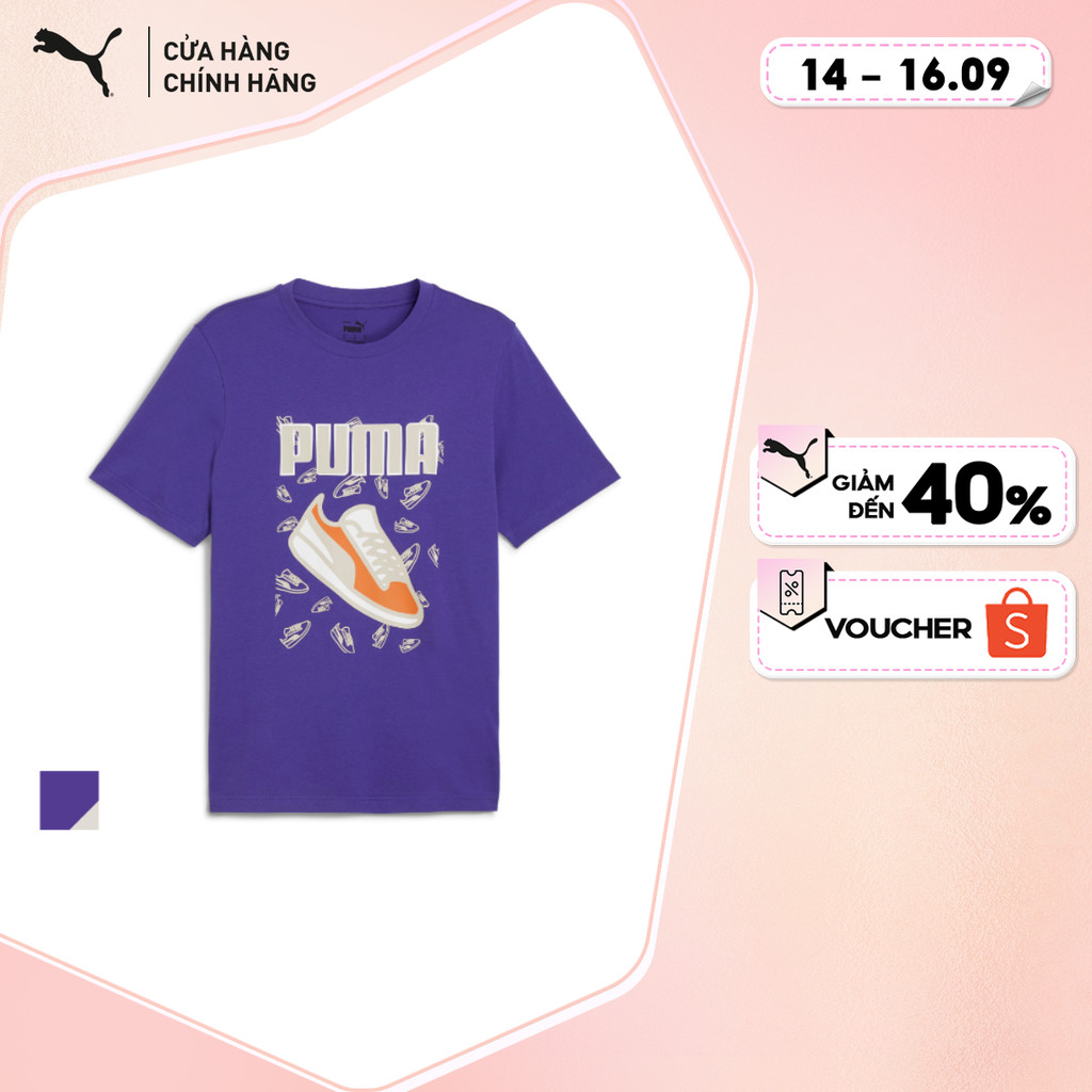 PUMA เสื้อยืดแฟชั่นผู้ชาย GRAPHICS Sneaker Tee