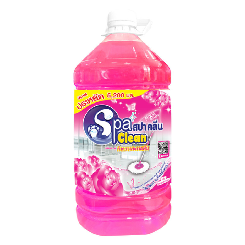 SPACLEAN น้ำยาถูพื้น โรแมนติกโรส สีชมพู ขนาด 5200 มล.