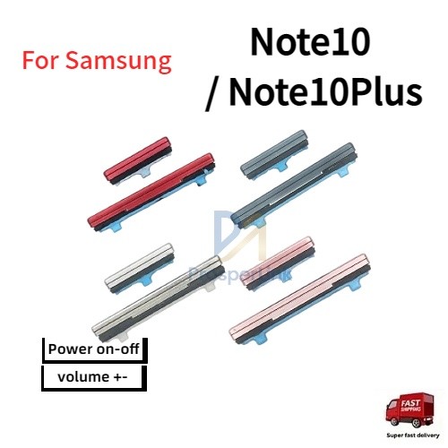 ปุ่มกดสวิทช์ด้านนอก Samsung Note10/Note10+  ปุ่มเปิด/ปิด ปรับระดับเสียงขึ้นลง ปุ่มเพิ่มเสียง ปุ่มลดเสียง