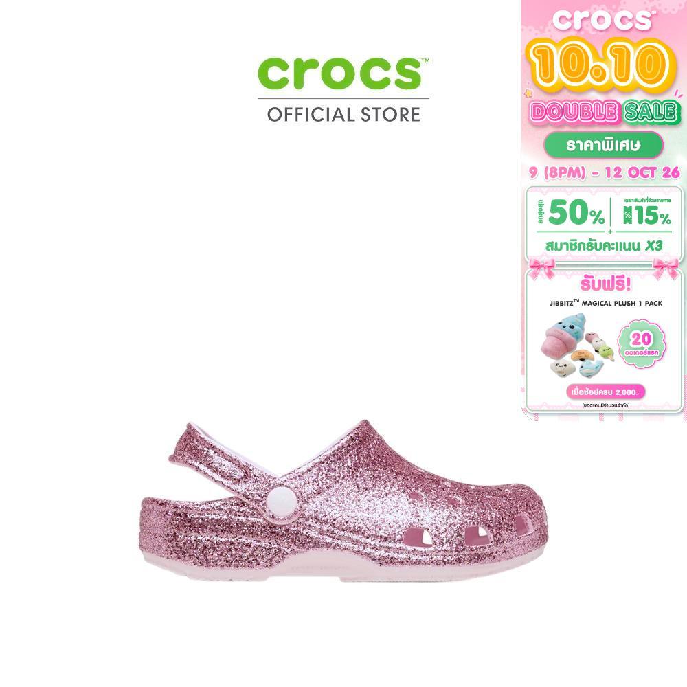 CROCS حذاء أطفال Classic Chunky Glitter Clog — وردي — صورة 2