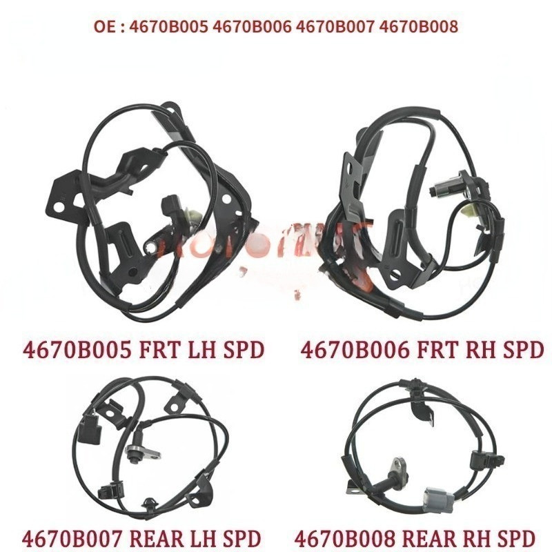 ด้านหน้าด้านหลังซ้ายขวาความเร็วล้อเซ็นเซอร์ ABS สําหรับ Mitsubishi Pajero Montero Sport L200 Triton 