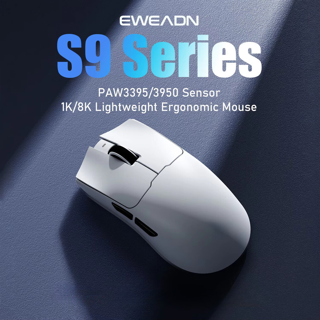 EWEADN S9 Pro/Ultra Gang Mouse TriMode น้ําหนักเบา Pro Design Ultra Precision Sensor Ergonoc สําหรับ