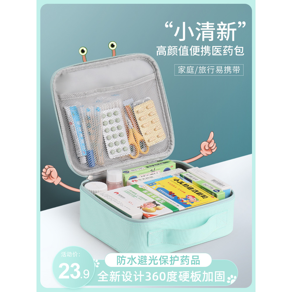 NICELAND Portable Medical Bag Box Fabric Medical Box Travel Home Travel Outdoor Storage Health Bag