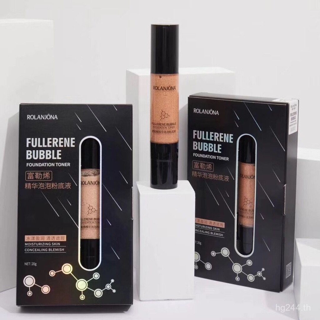 Bubble Essence Liquid Foundation Live Liquid Foundation Clearing Reveal Langina Fullerene Double-Hea