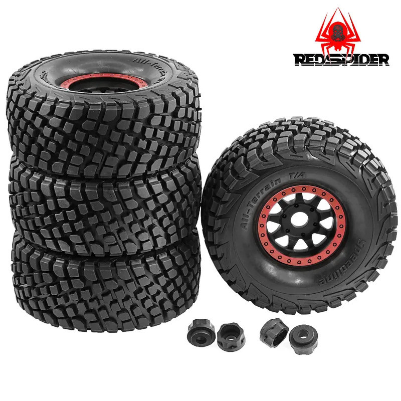 4 ชิ้น/เซ็ต 135 มม.Tyre 17 มม.ยางล้อ Hub สําหรับรถ RC 1/7 1/8 รถบรรทุกมอนสเตอร์ Buggy ARRMA TRAXXAS UDR MOJAVE ATOM FS DF7 DB8
