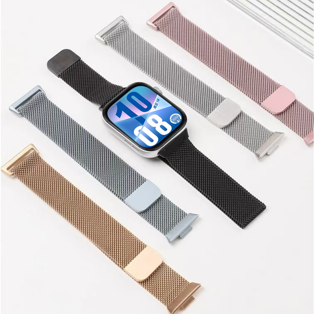 สายรัดสแตนเลส for Huawei Watch Fit 5 4 3 / 5 Pro / 4 Pro Milanese Loop โลหะเปลี่ยนสร้อยข้อมือสายรัดข้อมืออุปกรณ์เสริม รูปที่ 8