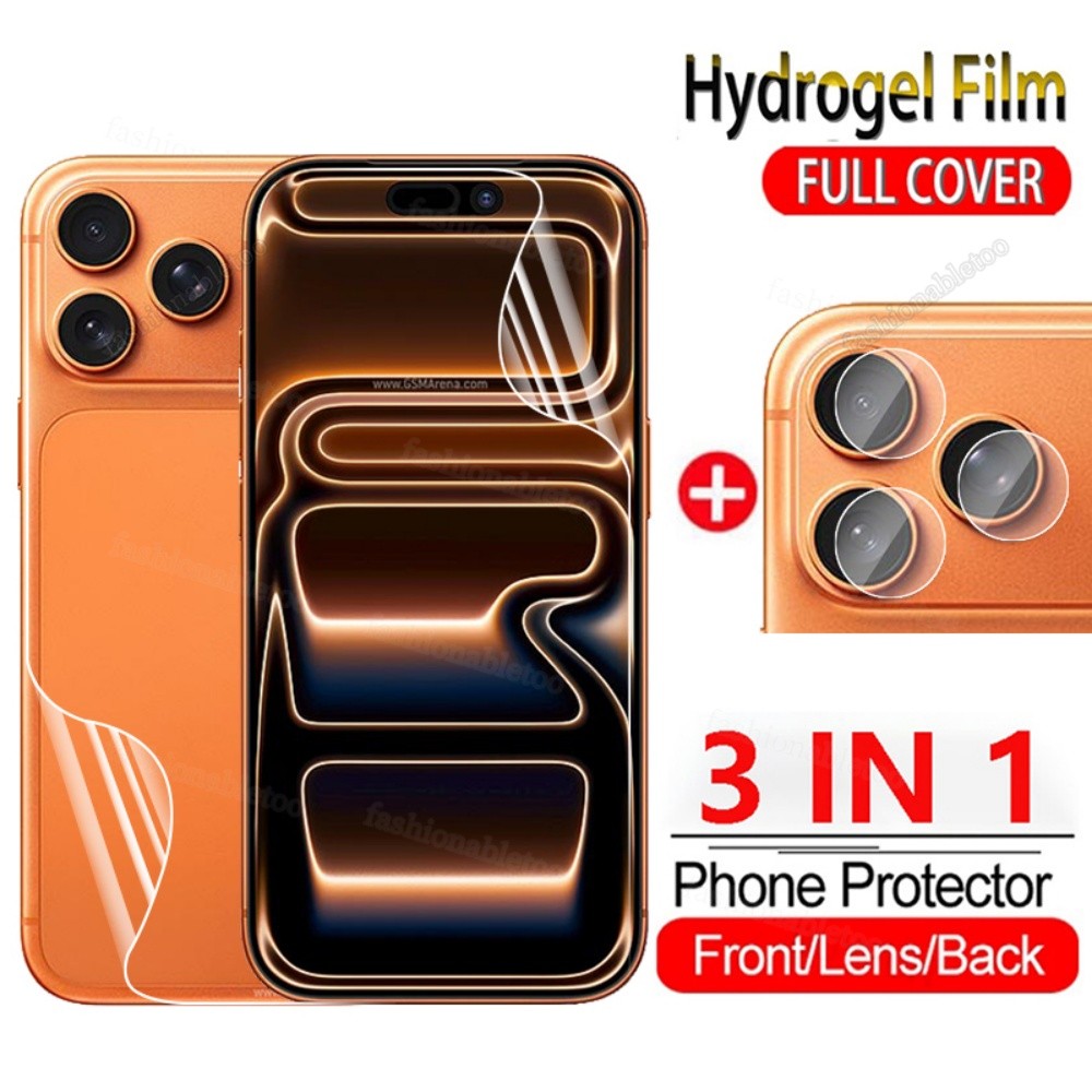 สําหรับ iphone17promax 3 in 1 Hydrogel สําหรับ iphone 17 Pro Max 17Pro Max 17ProMax 1 7 iphone17 Pro