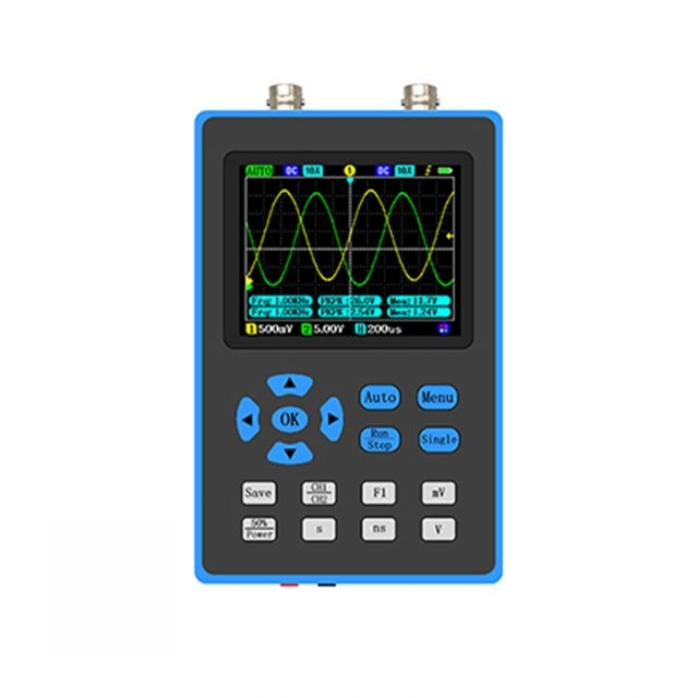 DSO2512G 120M ออสซิลโลสโคปช่องคู่แบบพกพาแบนด์วิดท์ 1