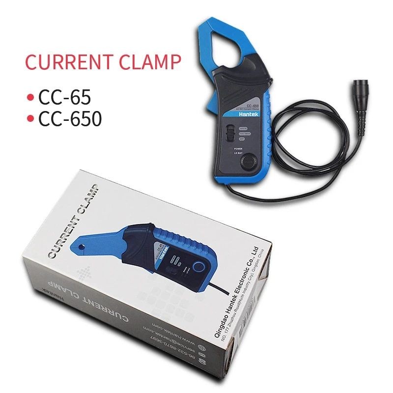 Hot Hantek Oscilloscope AC/DC Current Probe Clamp CC650 20KHz/400Hz แบนด์วิดท์ 1mV/10mA 65A/650A พร้