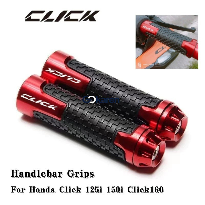 แฮนด์บาร์ Honda CLICK 160 150 CLICK V3 V2 V1 CLICK 125i แฮนด์บาร์อลูมิเนียมอัลลอยด์ CNC ดัดแปลงพร้อมปลายแฮนด์ อุปกรณ์เสริมมอเตอร์ไซค์ 2023 2022 รุ่นใหม่