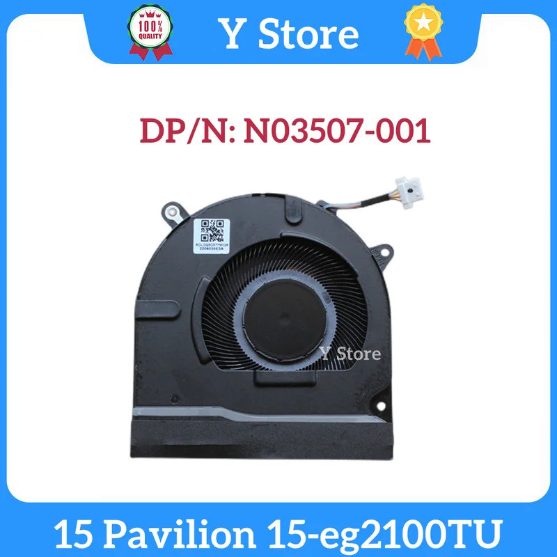 Y Store ใหม่แล็ปท็อป CPU พัดลมระบายความร้อนสําหรับ HP 15 Pavilion 15-eg2100TU EG50040S1-CS10-S9A DC5