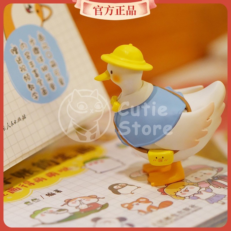 ของแท้ Dake Duck Dream Chasing Squad Duck Pro Series Mystery Box ทั้งกล่องยืนยันสาวหัวใจตุ๊กตาเครื่อ