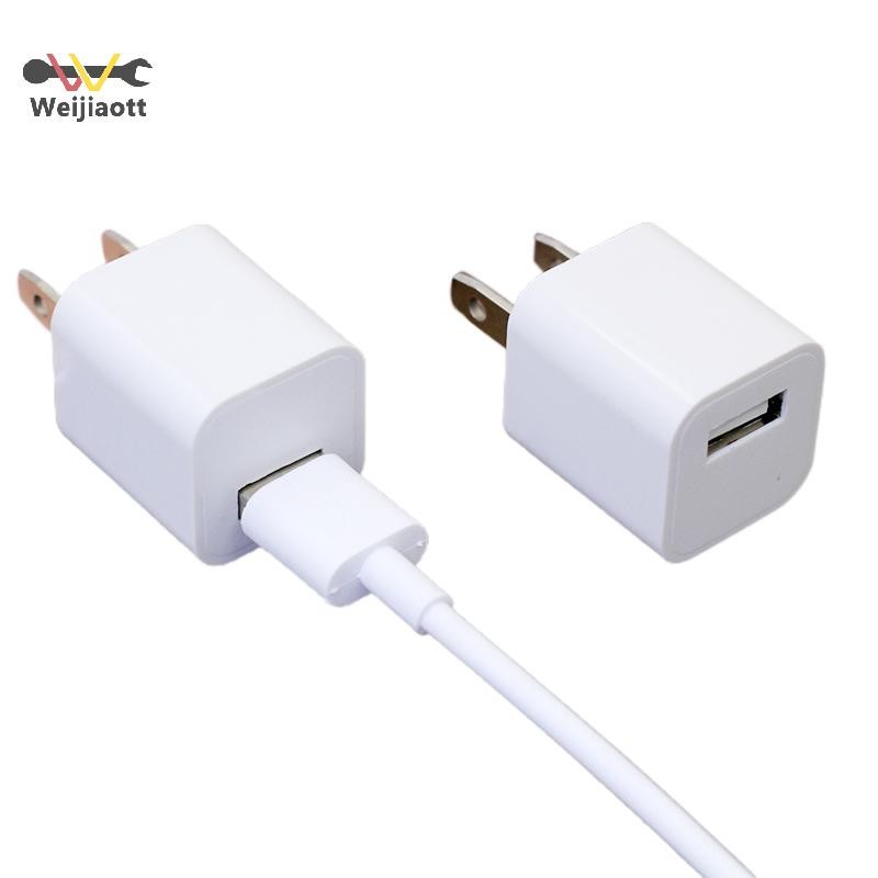 [Wjt] Universal Travel 5V 1A Dual USB Wall Home Charger Power Adapter ชาร์จโทรศัพท์ H [ขายร้อน]