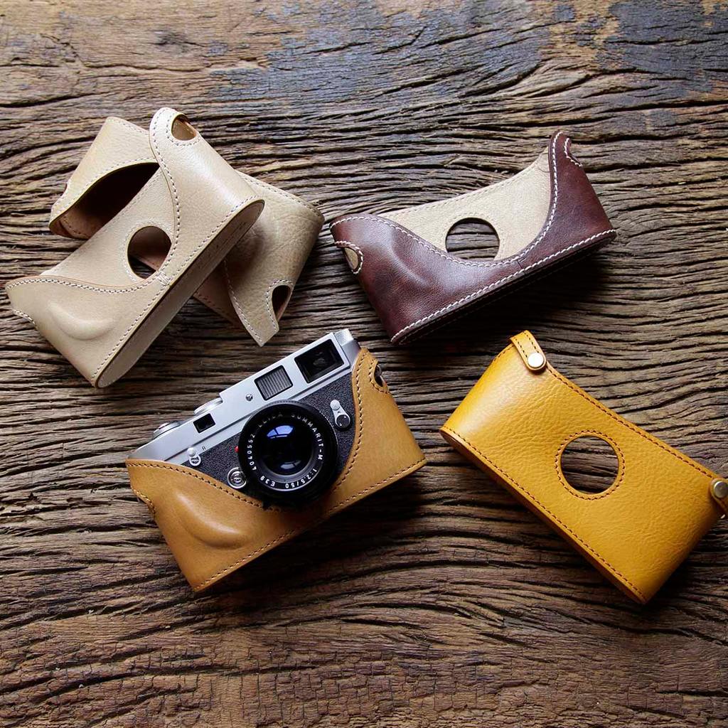 Cam-in Leica Leica M6 M7 MP M2 M3 M4-P กล้องของแท้หนังครึ่งกรณีป้องกันกรณี CA032