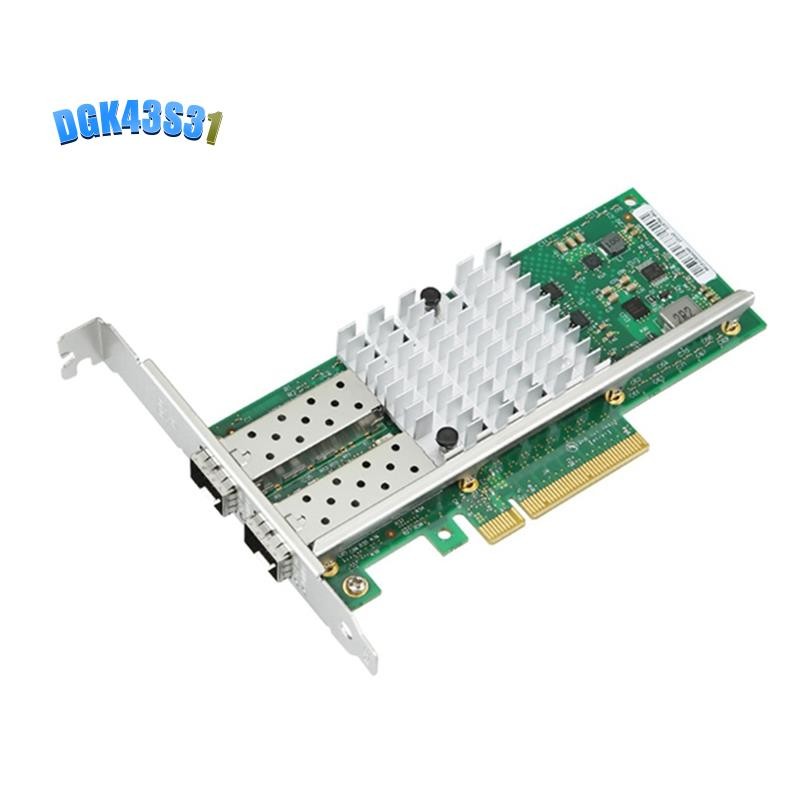 dgk43s31X520-DA2 การ์ดเครือข่ายX520-DA2 10GbE Dual Port SFPการ์ดเครือข่ายDual SFP + พอร์ตPCI Express