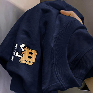 🌷ChillTee🌷เสื้อยืดชาย เสื้อสีดํา“DON T BE SHY”เสื้อยืด cotto…