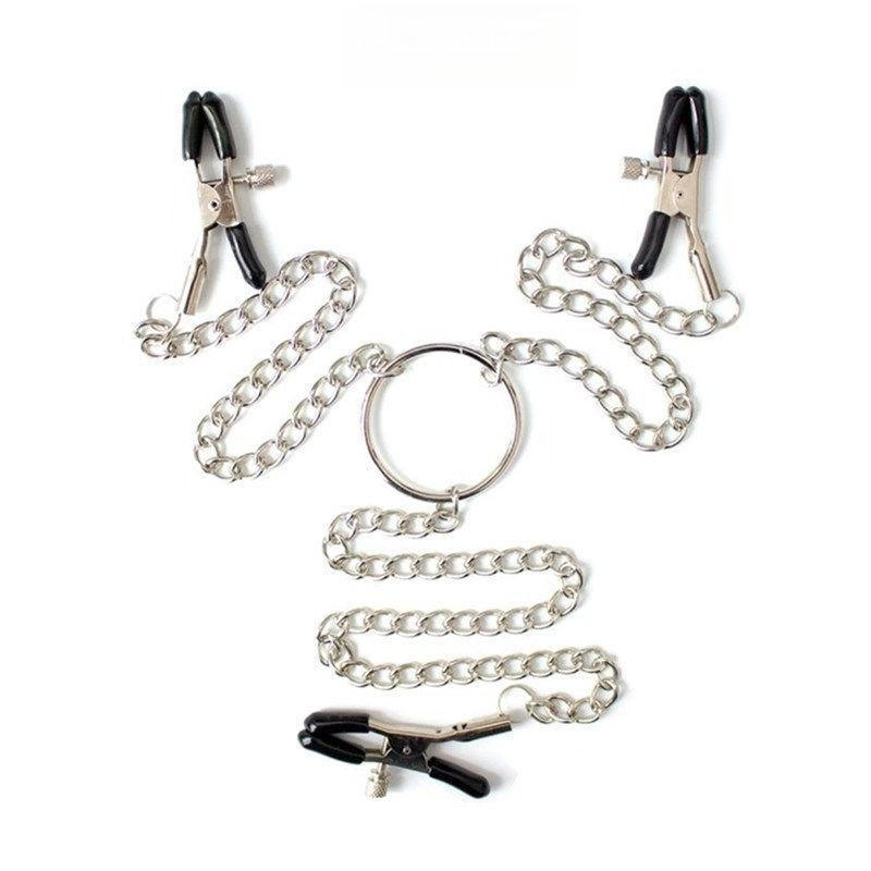 🔥พร้อมส่งค่ะ✅SM เซ็กซี่หนีบนมหนีบริมฝีปากหนีบหัวนมกระตุ้นหนีบนมห่วงโซ่ทางเลือกสวมบทบาท