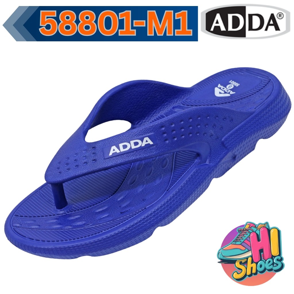 รองเท้าแตะหูคีบผู้ชาย ADDA 58801-M1 Size (7-10) น้ำหนักเบา สวมสบายกระชับเท้า