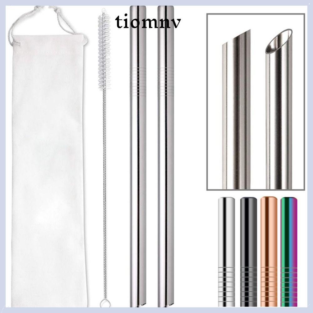 หลอด โบบา ของมันดีเอช,สี304สแตนเลสโลหะฟาง,นํามาใช้ใหม่ตรงหลอด12มิลลิเมตรปากเอียงหลอดเครื่องดื่มเย็นสําหรับชาฟองมันสําปะหลังมุก