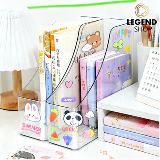 สติ๊กเกอร์ฟรี 2 ชิ้น กล่องใส่แฟ้ม ชั้นวางหนังสือ แฟ้มใส่เอกสาร แฟ้มจัดเก็บ ที่ใส่กระดาษA4 ที่ใส่ปากกา ที่ใส่หนังสือ