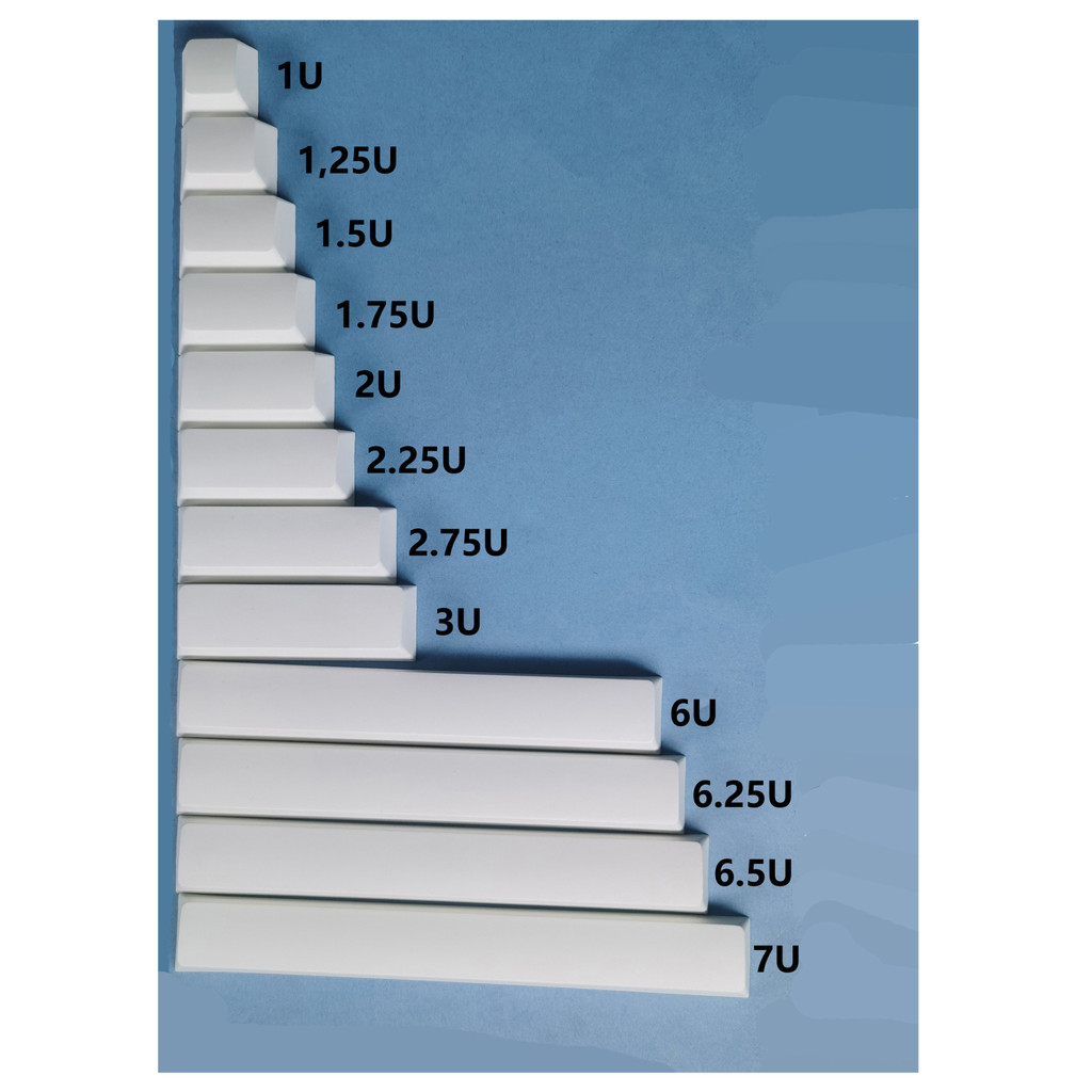keycap ไฟลอด keycap 1U1.25 U1.5 U1.75 U2U2.25 U2.75 U3U4.25 U6U6.25 U6.5 U7UMDA Original Keycap