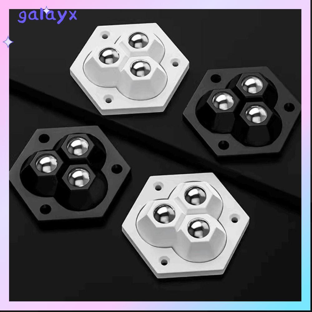 ล้อล้อเฟอร์นิเจอร์ GALAYX 360° หมุน Stablize Universal ล้อ, Mini Mute Ball Self กาวสามลูกล้อ