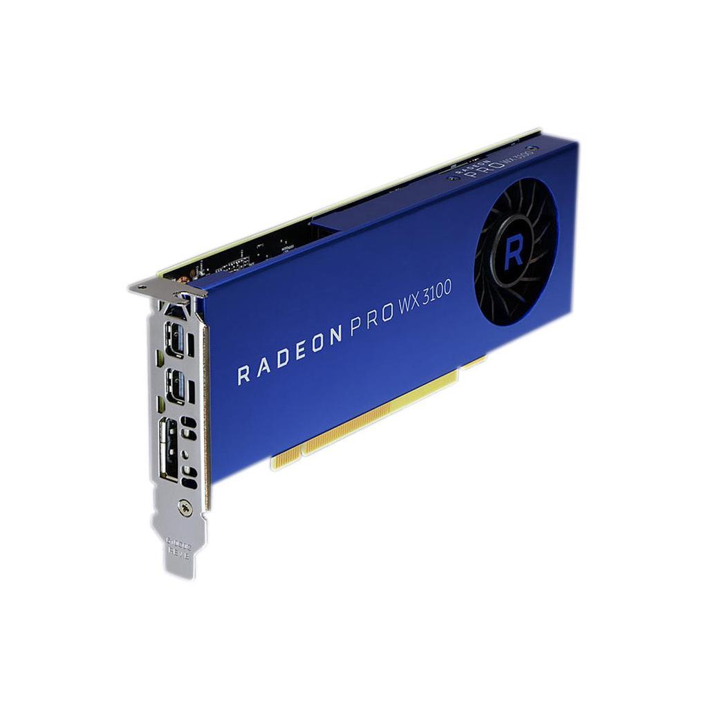 AMD RADEON PRO WX3100 4GB กราฟิกกราฟิกการ์ดมืออาชีพ CAD วาด PS การออกแบบกราฟิกการสร้างแบบจําลอง 3D