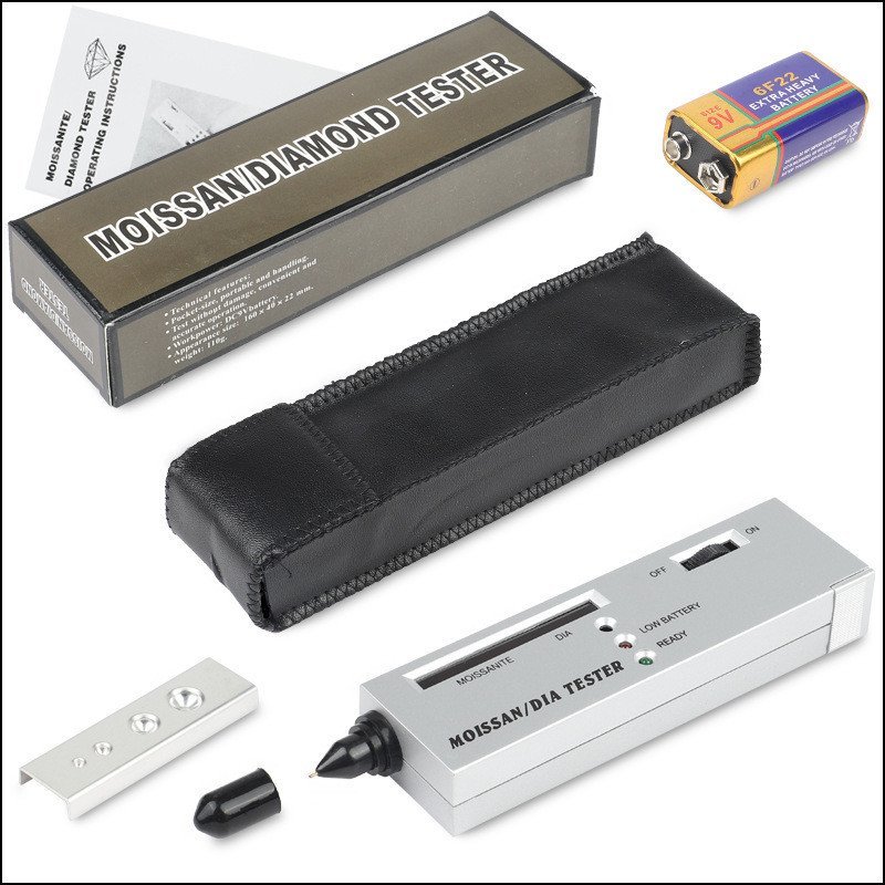 แบตเตอรี่ Moissanite Moissanite Diamond Tester Moissanite ปากกาเจาะปากกาทดสอบโดยไม่ต้อง R7KH