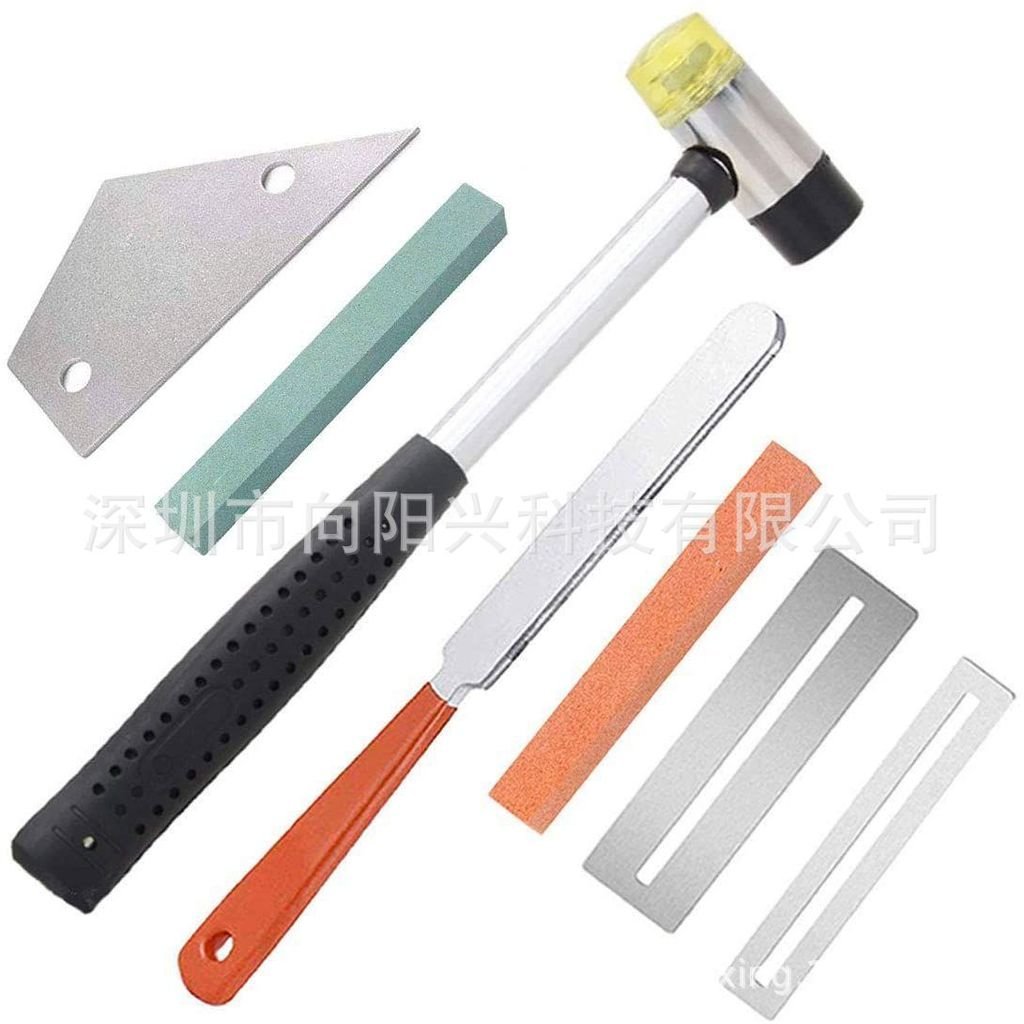 ปะเก็นปรับระดับ ผ้าไหมค้อนชุด1เปียโนคอไม้บรรทัดแบนบดบด7ซ่อมเครื่องมือรวมไฟล์กีตาร์ UBS1