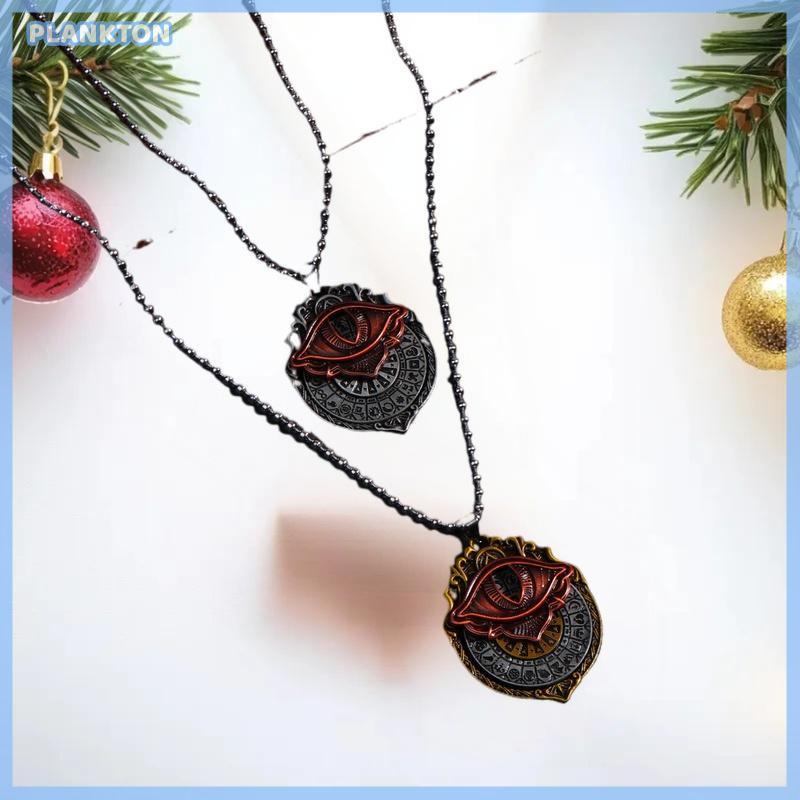 [P] Tarot Vision Pendant - All-Seeing Eye Necklace Mystic Divination Spiritual Gidance Jewelry ใหม่