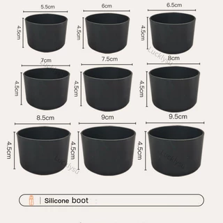 5.5*4.5 ซม./6.5*4.5 ซม./7*4.5 ซม./7.5*4.5 ซม.ซิลิโคนป้องกัน Boot สําหรับ Aquaflask และ Hydroflask ปากกว้างขวดน้ํา BPA ฟรี Anti-Slip ด้านล่างฝาครอบ Owala อุปกรณ์เสริม