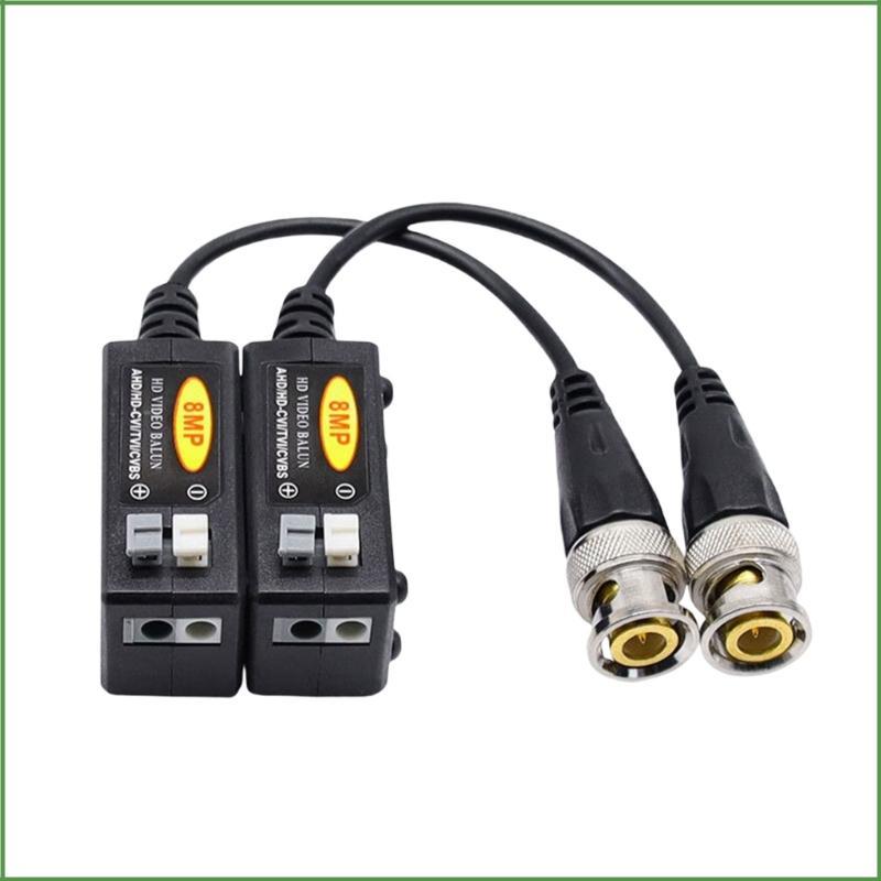 BON 8MP Video Balun BNC Over Cat5e Extender สําหรับการติดตั้งระบบรักษาความปลอดภัย