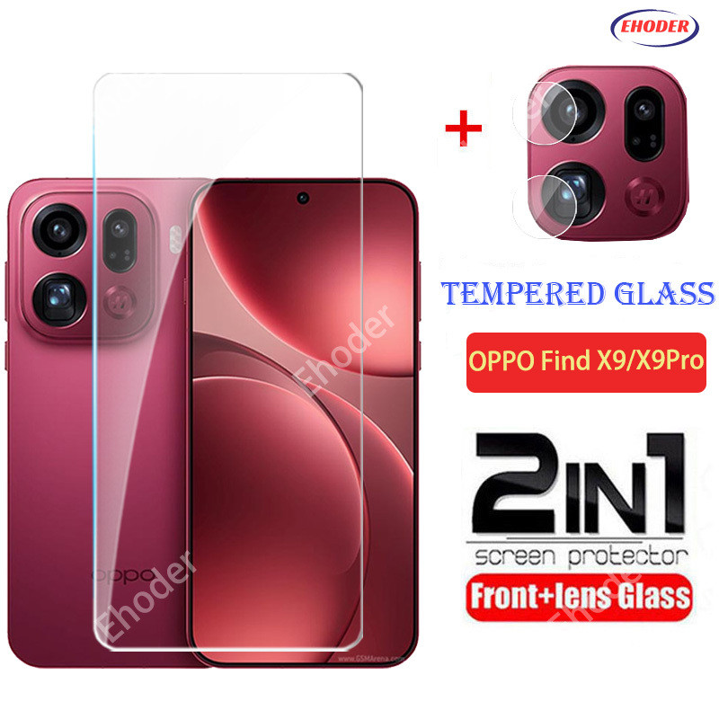 กระจกนิรภัยสําหรับ OPPO ค้นหา X9S X9 Ultra Pro 5G 2026 ป้องกันหน้าจอสําหรับ FindX9S FindX9Ultra FindX9Pro FindX9 X9Ultra X9Pro เลนส์กล้องฟิล์มป้องกันใส
