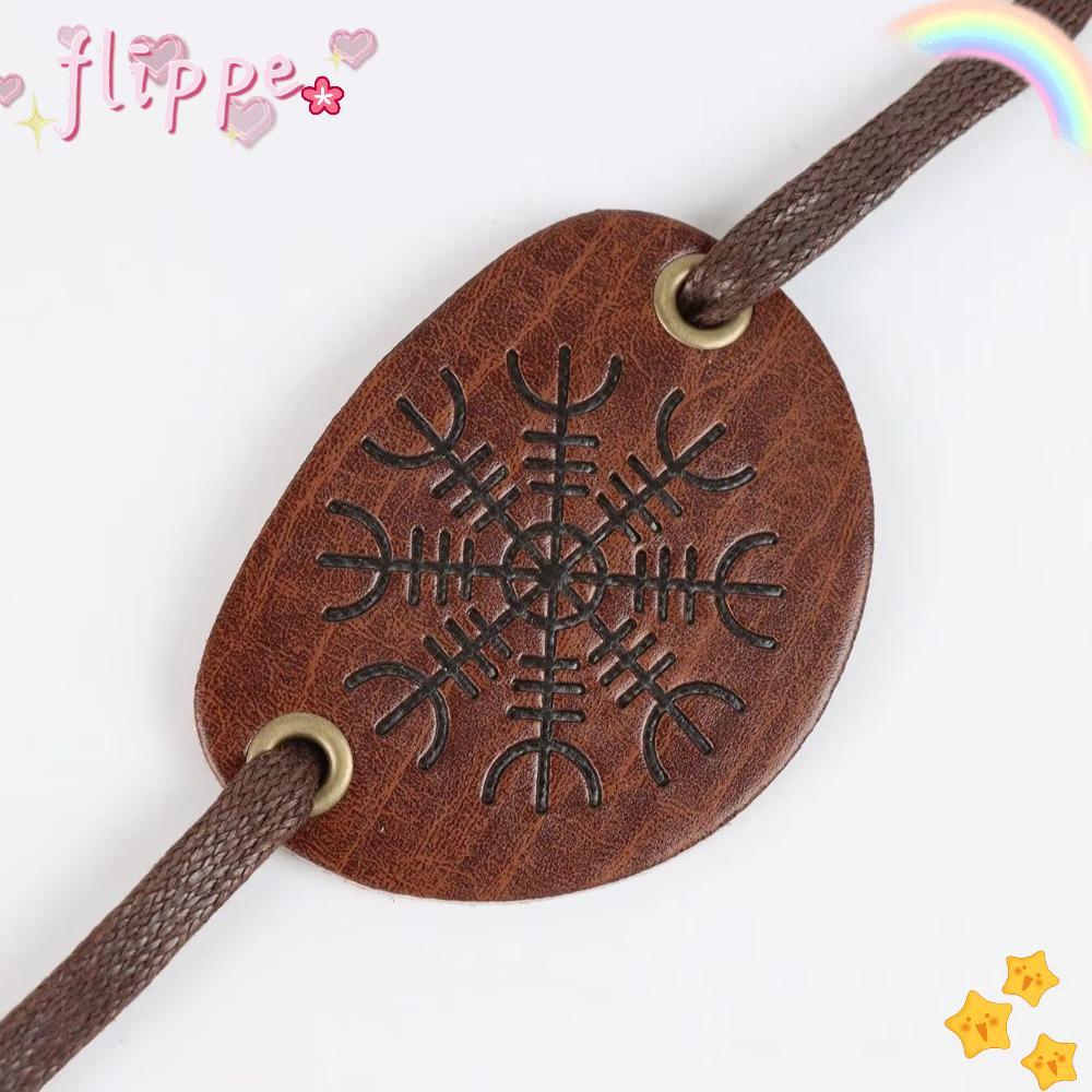 FIPE Flat Profile Eyepatch, Retro Leather Pirate Eye , Hand Made Halloween Costume Accessories