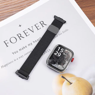 【สาย+เคส】กรณี TPU อ่อน สายรัดโลหะลูป Milanese for Huawei Watch Fit 4/Fit 4 Pro/Fit 3 แถบแม่เหล็กสแตนเลส ปกป้องกันหน้าจอ