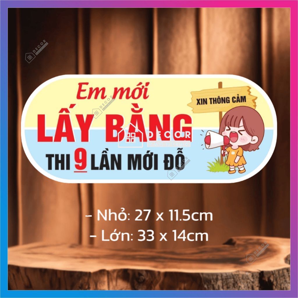สติ๊กเกอร์รูปลอกรุ่น IM NEW TO GET A FLAT, THROUGH 9 TIMES สติ๊กเกอร์สนุก กันน้ํา