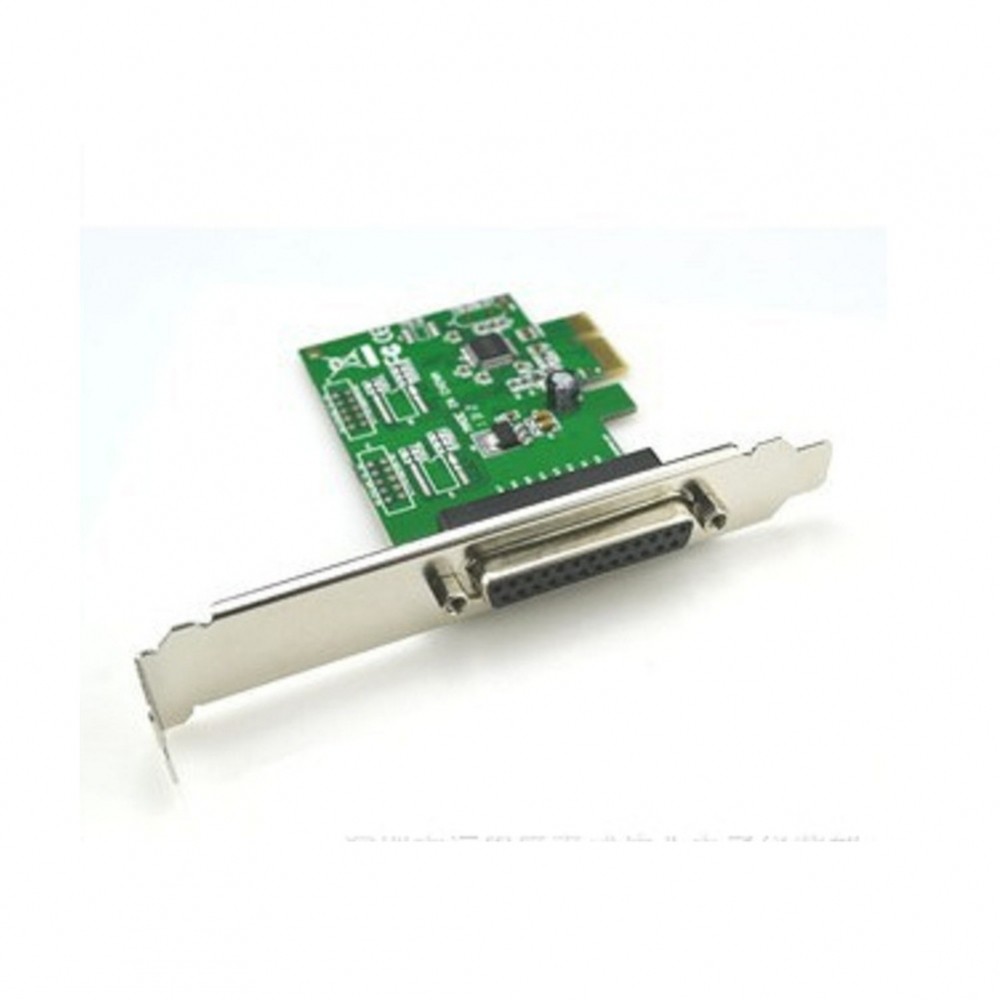 เกรดอุตสาหกรรม PCI E ถึง Parallel Port Card 25 Pin LPT อินเทอร์เฟซเครื่องพิมพ์สําหรับพีซี