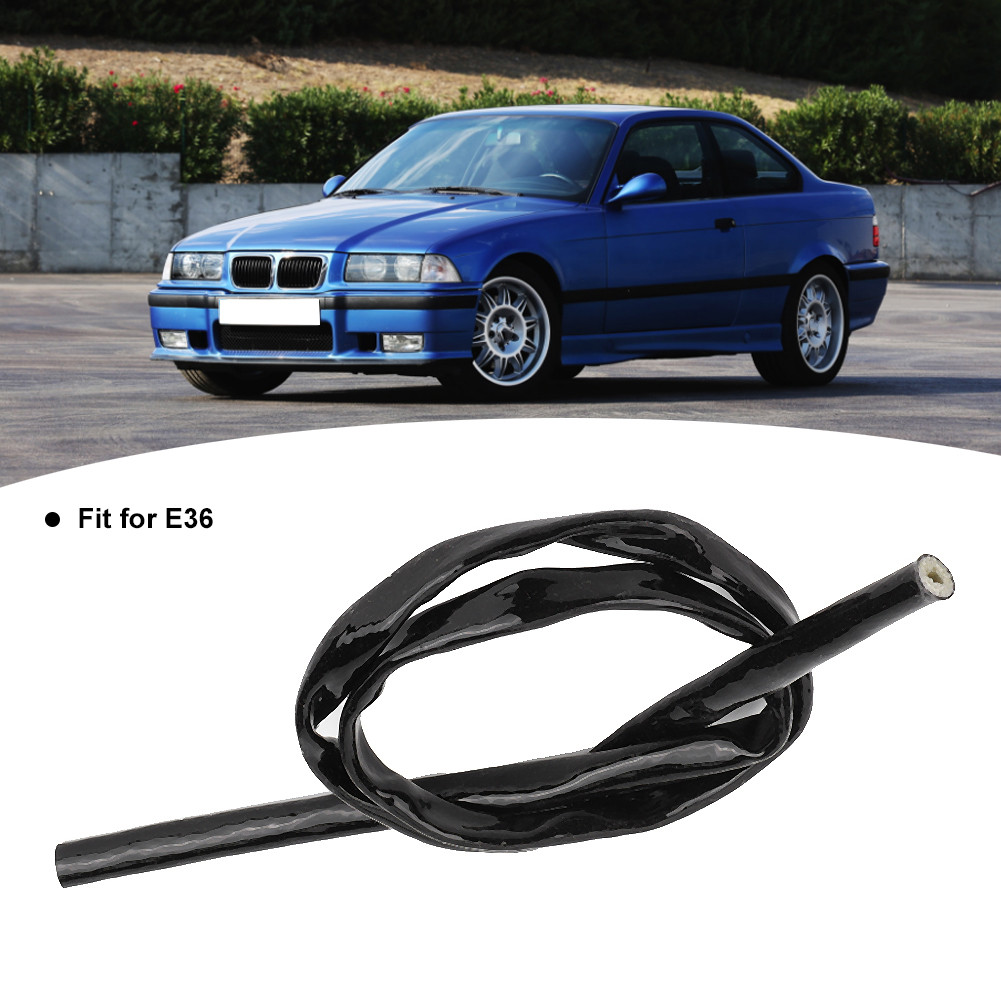 0.2in 3.3 ฟุตยาวแขนยาว Braid Flame Shield ฝาครอบป้องกัน Fit สำหรับ E36 สีดำ