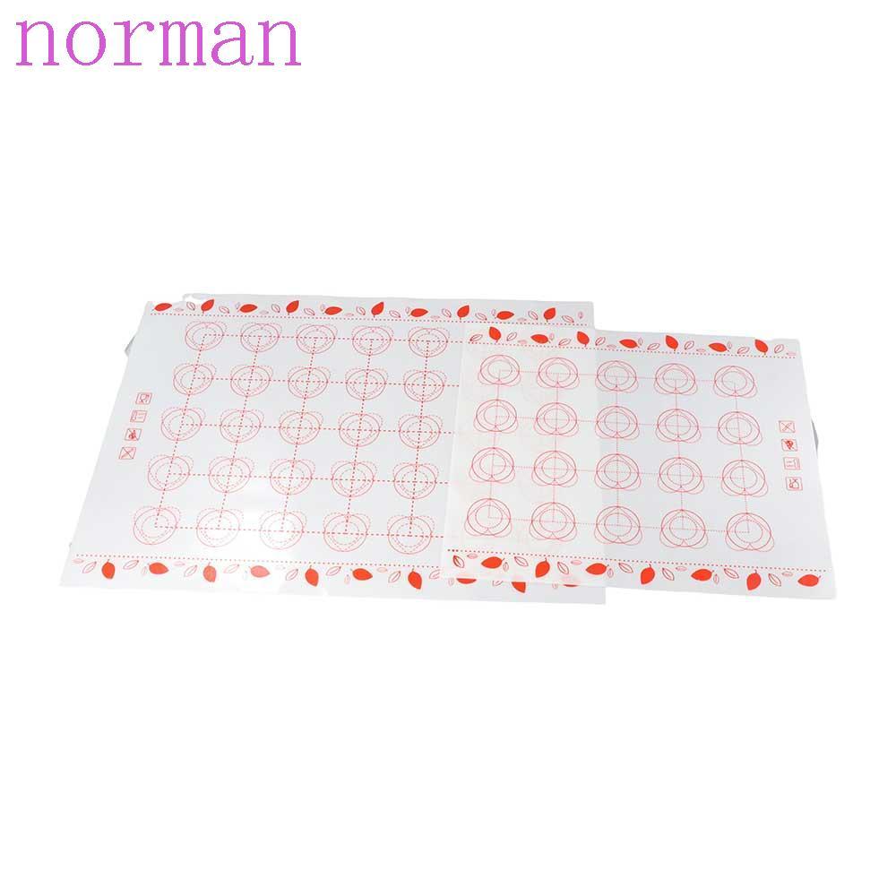 NORMAN แผ่นแป้งกลิ้ง Fondant ซิลิโคนทนความร้อน Home Kitchen Pastry Sheet