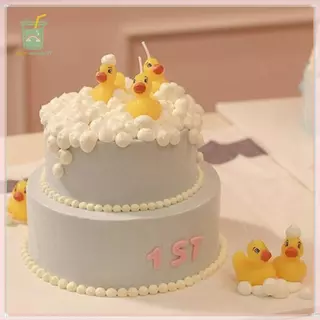 [สี] แม่พิมพ์ซิลิโคน รูปเป็ดน่ารัก DIY สําหรับทําช็อคโกแลต น้ําแข็ง บิสกิต ลูกอม พิมพ์วุ้น พิมสบู่ แม่พิมพ์วุ้น