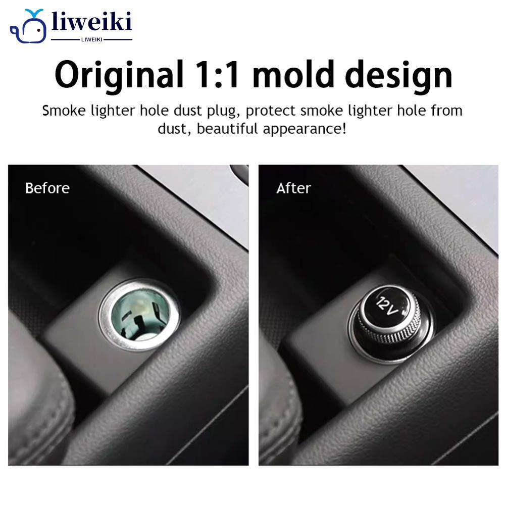 LIWEKI 12V รถฝาครอบปลั๊กชุบโครเมียมสําหรับ A4 A5 A6L Q5 8W0919311 8WD919311 4ชม.0919311 4ล0919311 40